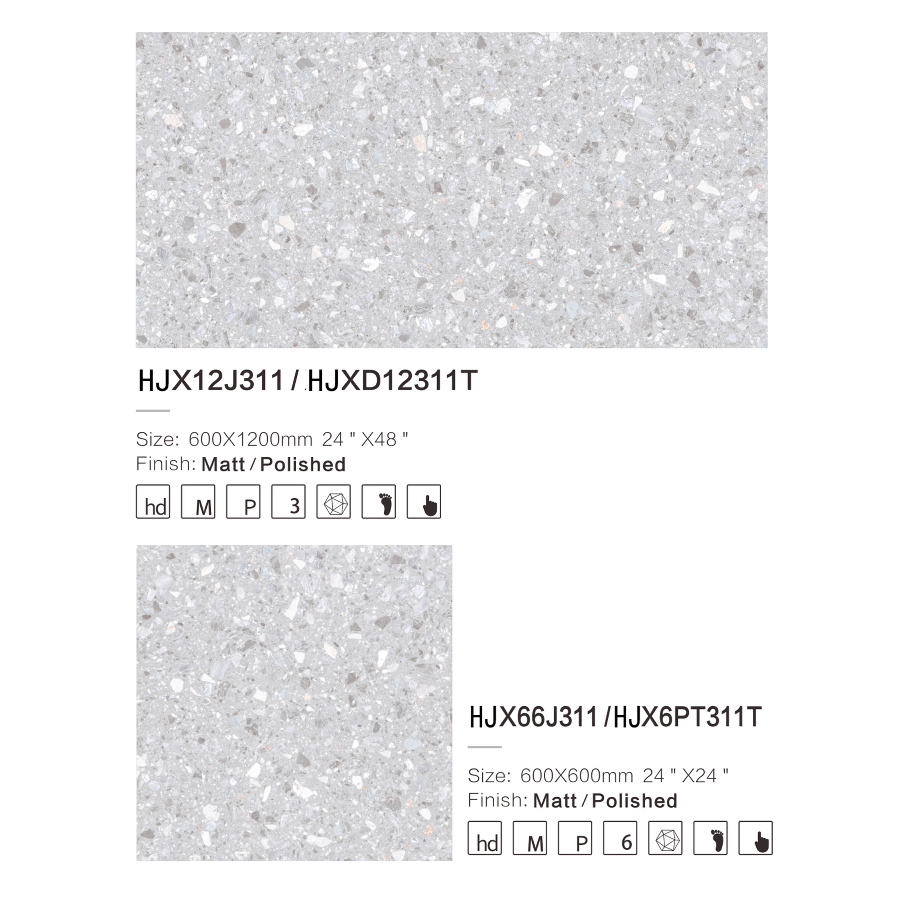 HJX6PT311T-HJX66J311,HJXD12311T-HJX12J311,RUSTIC TILE,TERRAZZO TILE